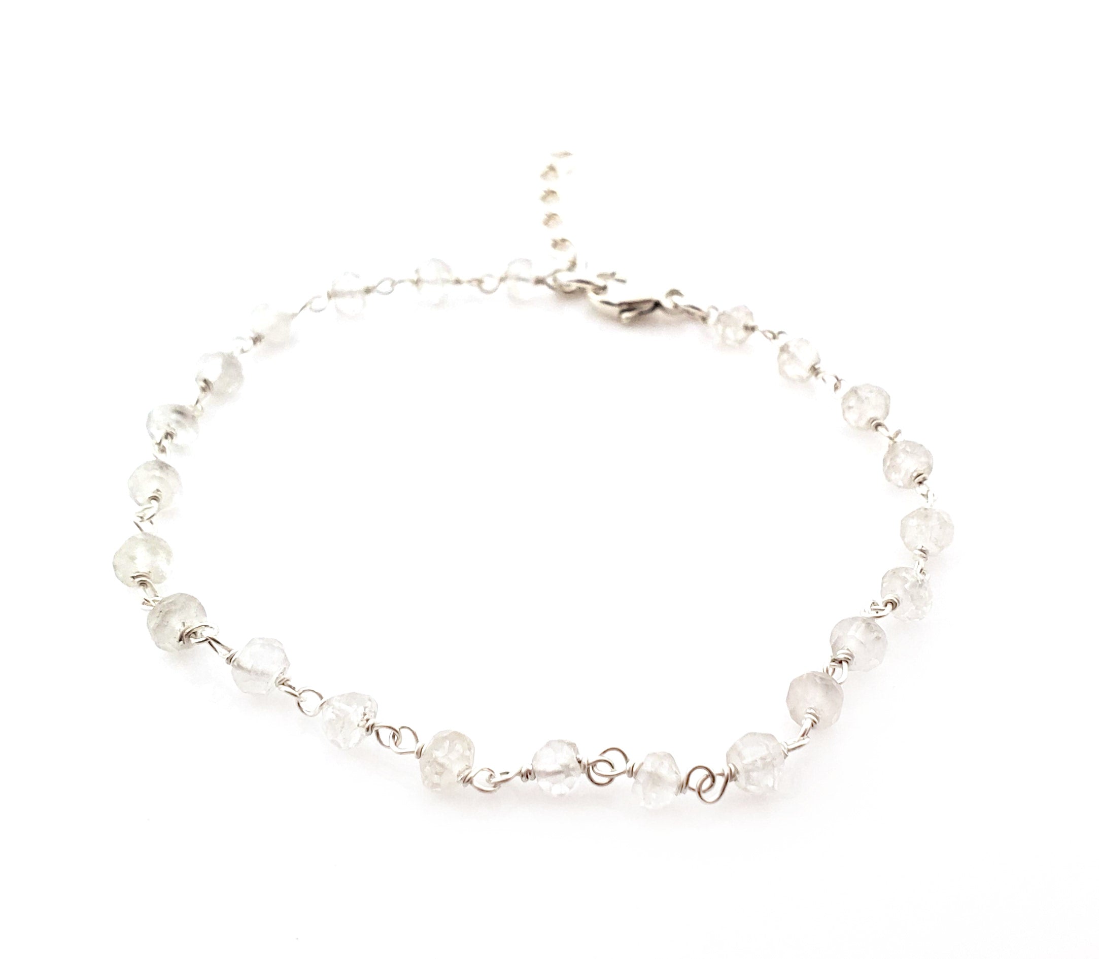 Bracelet en quartz serti de fil