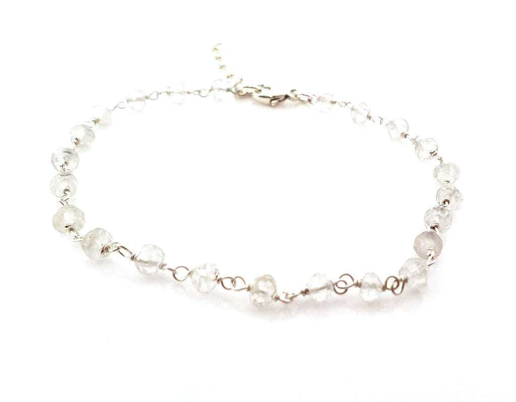 Bracelet en quartz serti de fil