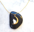 Collier Loup Hurlant et Lune