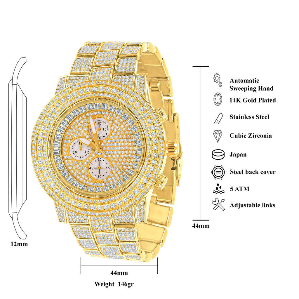 MONTRE MÉTAL HIP-HOP COMELY | 562762