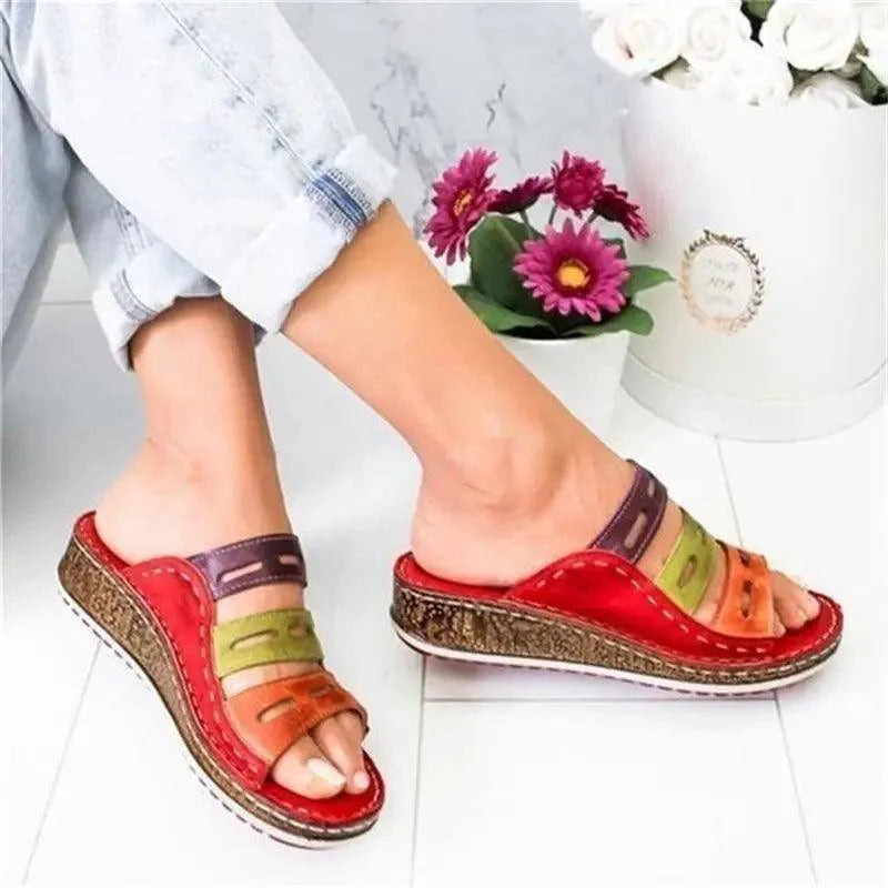 Nouvelles Sandales de Mode d'Été 2021 pour Femmes Chaussures Compensées à Plateforme
