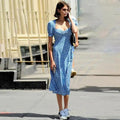 Nouvelle robe d'été à col carré pour femme - Jolies robes tendance pour femmes