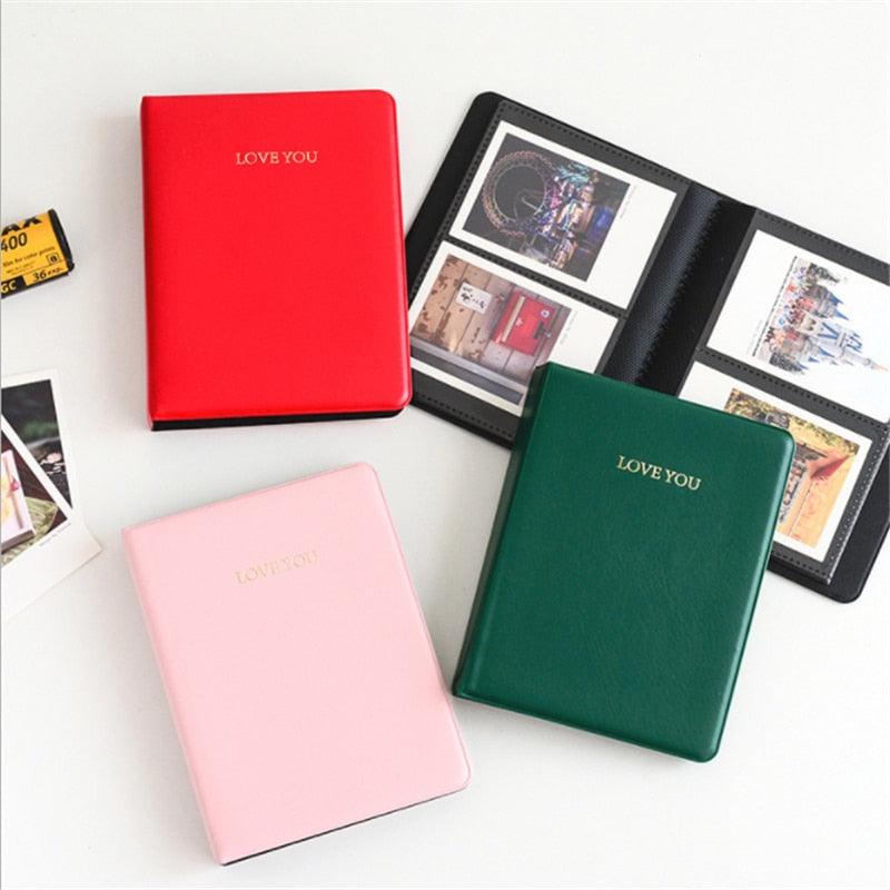 2021 Albums photo Albums de photographie Films Polaroid Mini Étui pour photos instantanées Rangement 64 pochettes Papier de scrapbooking mémo Albums de scrapbooking bébé famille Cadeaux mémorables à faire soi-même pour les proches
