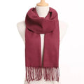Écharpe d'hiver chaude unie pour femme, écharpe décontractée tendance pour femme, écharpe décontractée pour l'hiver
