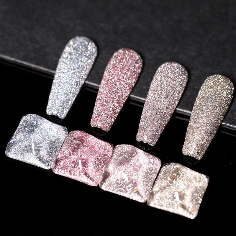 Nouveau Gel Ongles Réfléchissant Pailleté 2022 8ml Effet Brillant Permanent UV/LED Populaire Gel Ongles Diamant Design Pour Femmes