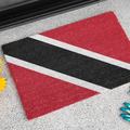 Tapis de porte extérieur antidérapant avec le drapeau de Trinité-et-Tobago | Chaguanas | San Fernando | 24"x36"