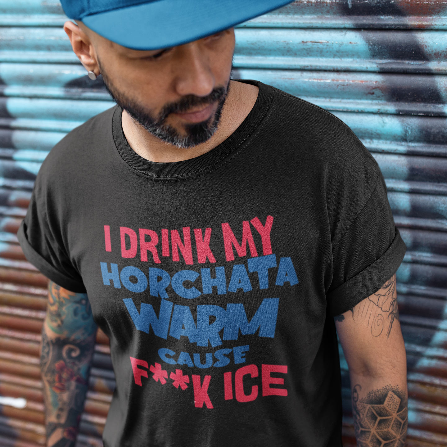 Je bois mon Horchata chaud car je n'aime pas la glace T-shirt | T-shirts viraux latinos | 4 couleurs