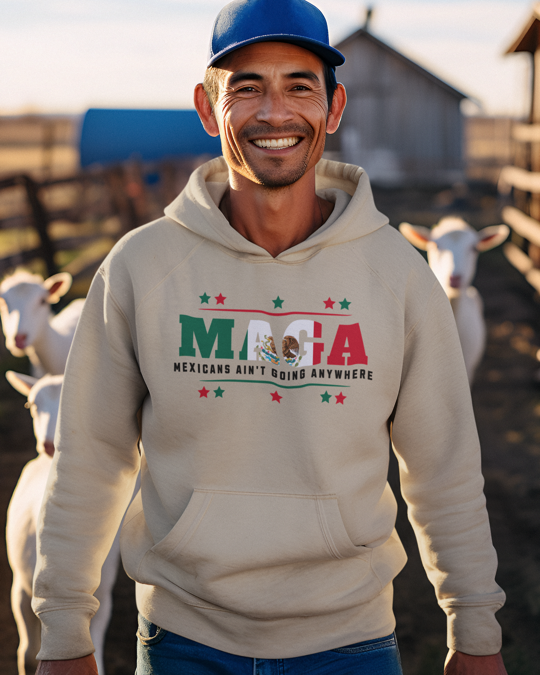 Les Mexicains ne vont nulle part V1 Hoodie Confortable et Chaud | Fierté Latine Amusante | 3 Couleurs