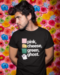 PINCHES GRINGOS (PINK CHEESE GREEN GHOST) T-shirt | Viva Mexico Latino Pride Funny Viral