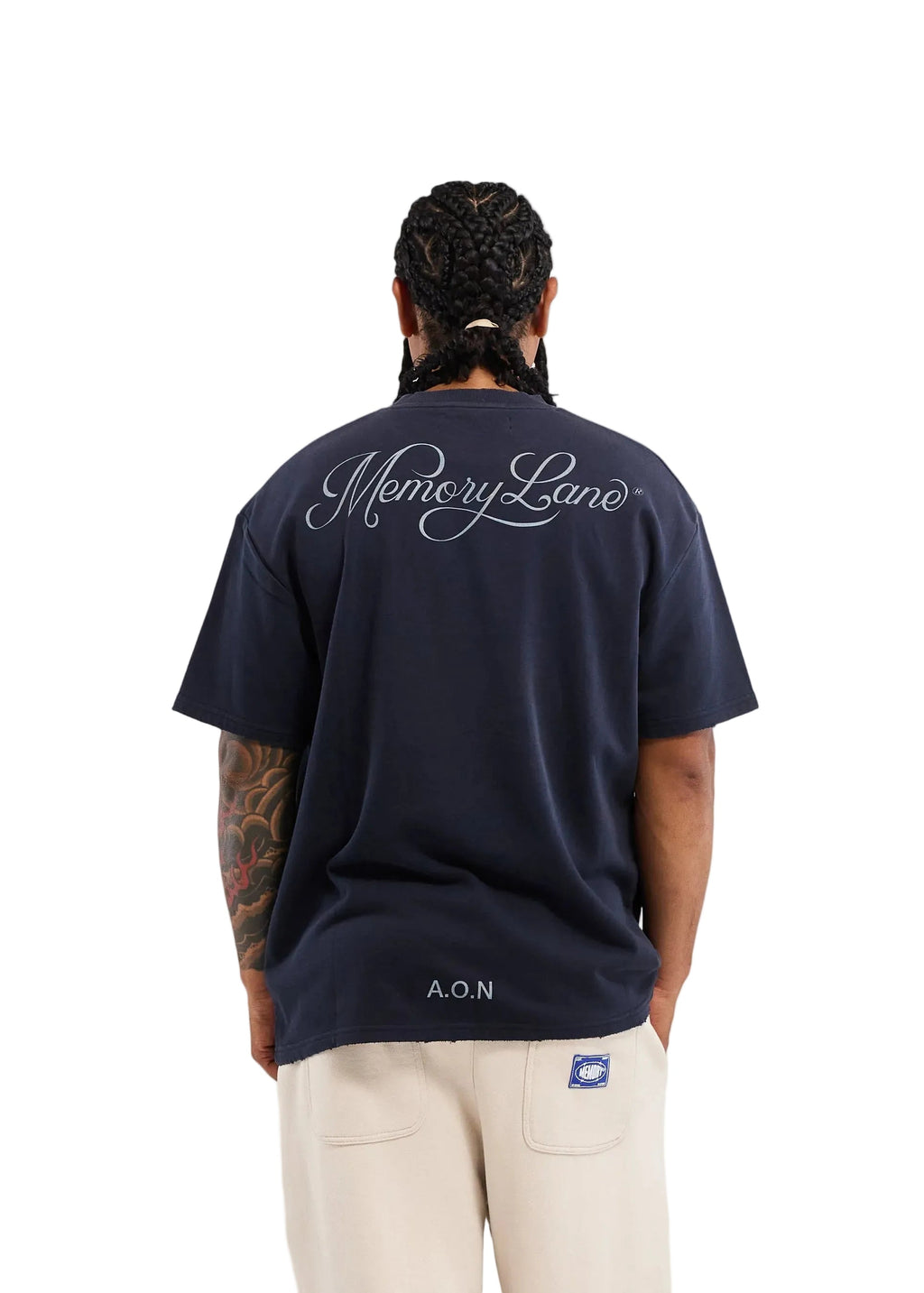 T-shirt Gaufré Monogramme Souvenirs - Noir Vintage