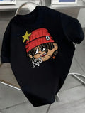 T-shirt imprimé à manches courtes pour homme