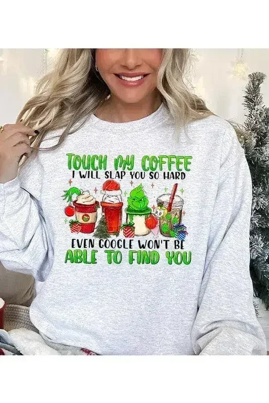 Sweat-shirt Touche pas à mon café
