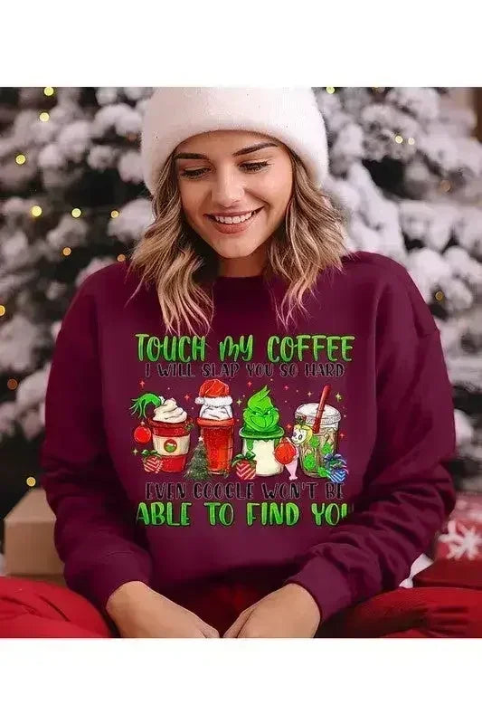 Sweat-shirt Touche pas à mon café