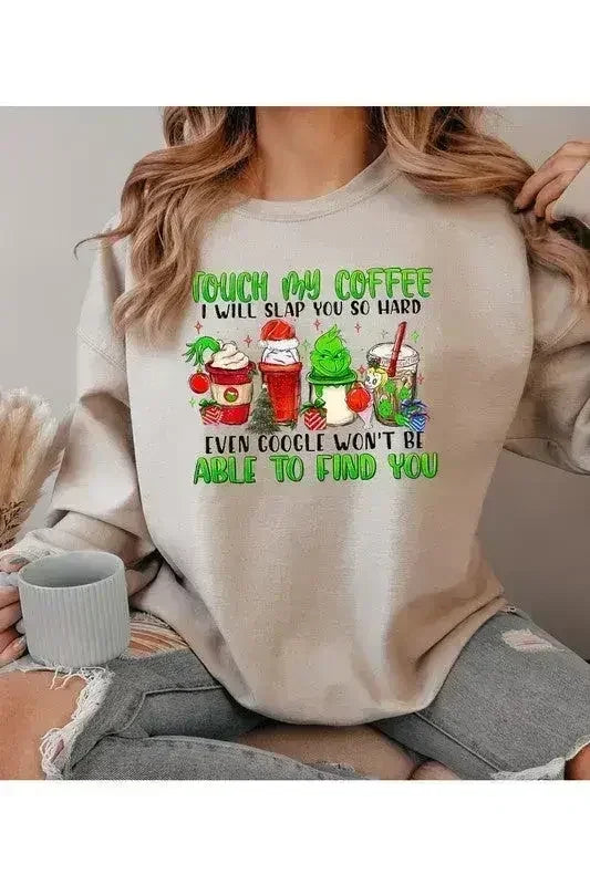 Sweat-shirt Touche pas à mon café