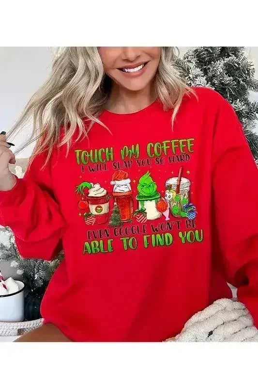 Sweat-shirt Touche pas à mon café