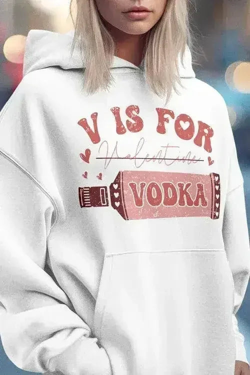 Chandail à capuchon graphique rétro Saint-Valentin