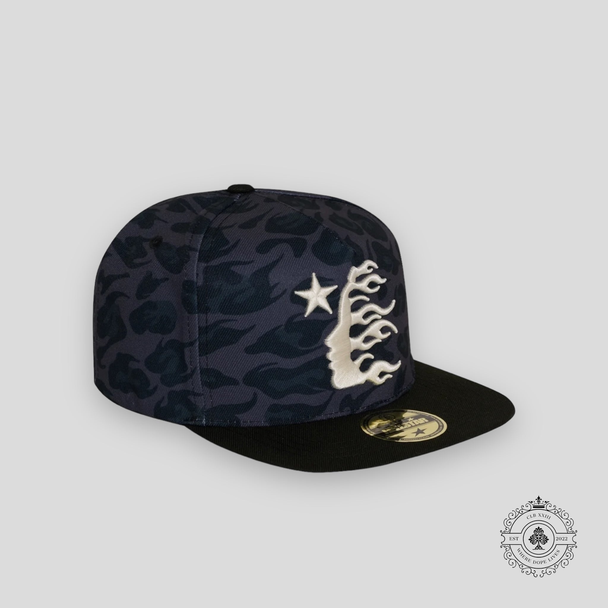 Casquette Hellstar à Imprimé Guépard Noire