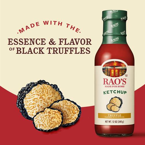 Ketchup aux tomates saveur truffe Made For Home de Rao’S, bouteille de 340 g