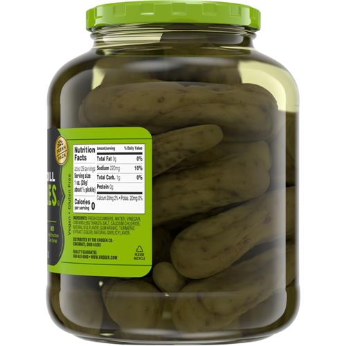 Cornichons entiers casher Kroger 1,36 L