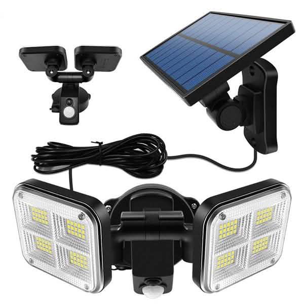 Lampes solaires super lumineuses 20 W 120 LED étanches IP65