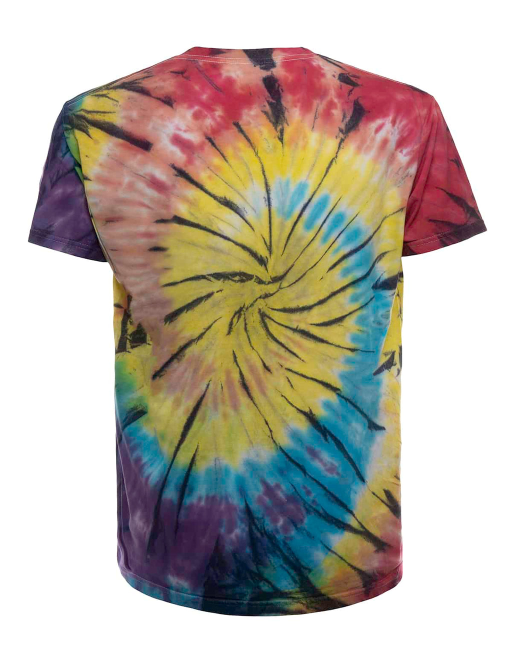 Tie-dye spirale arc-en-ciel
