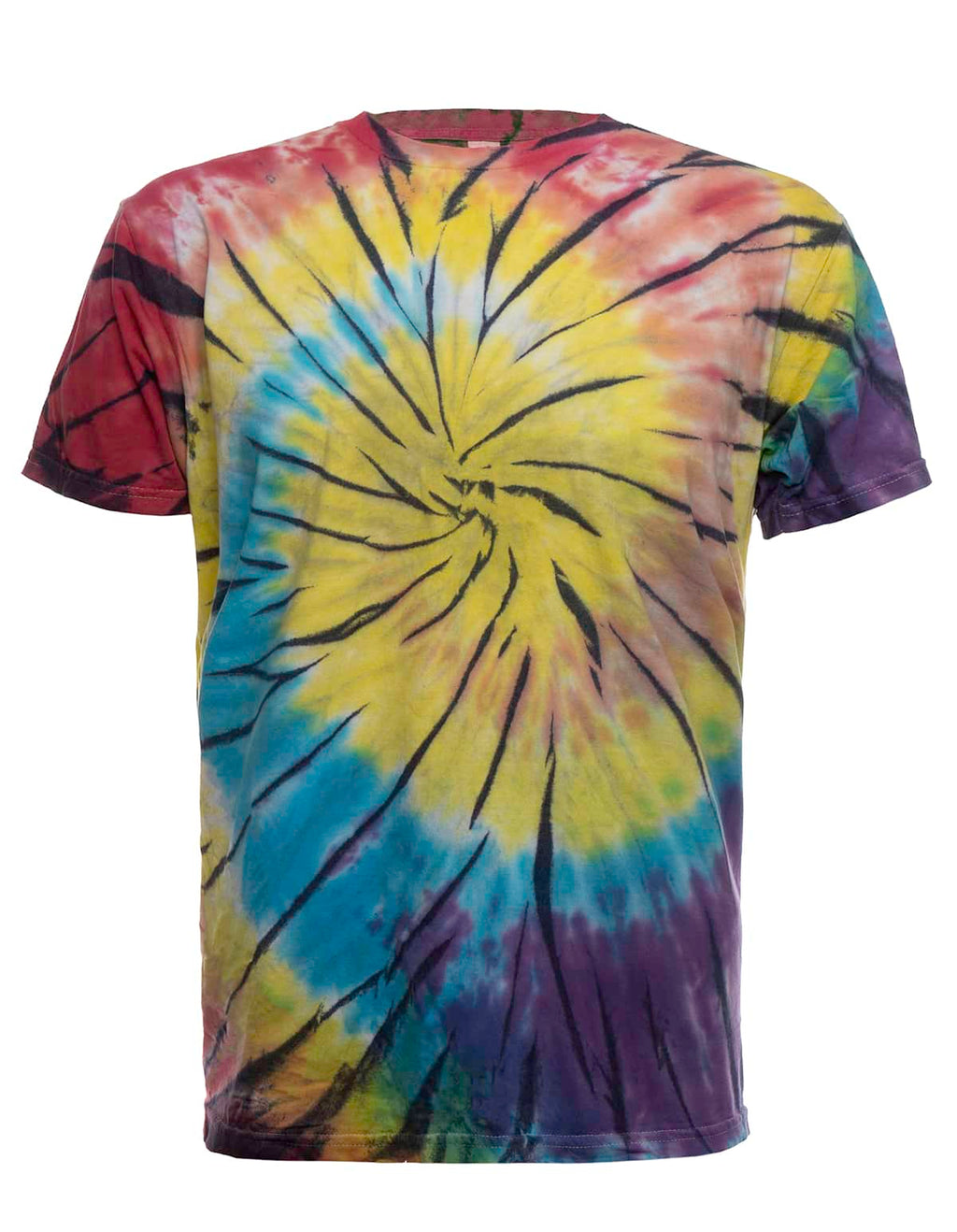 Tie-dye spirale arc-en-ciel