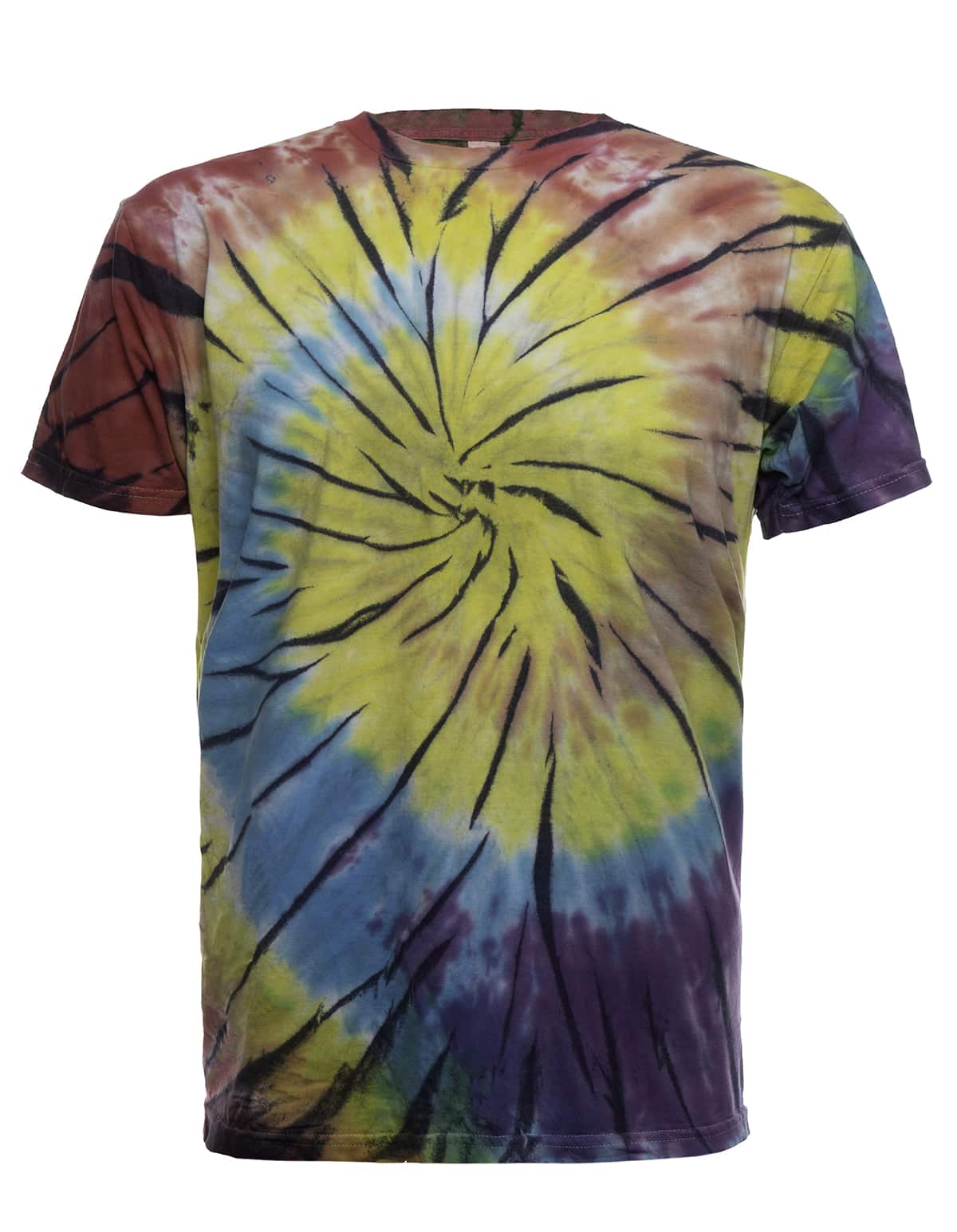 Tie-dye spirale arc-en-ciel