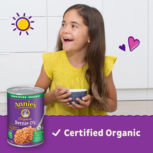 Annie's Organic Bernie O's, Pâtes en Conserve Sauce Tomate et Fromage, 425 g