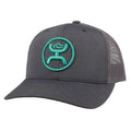 Casquette Trucker HOOey "O Classic" (Gris/Bleu sarcelle)