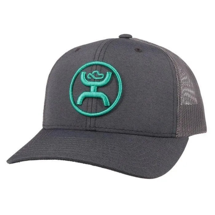 Casquette Trucker HOOey "O Classic" (Gris/Bleu sarcelle)