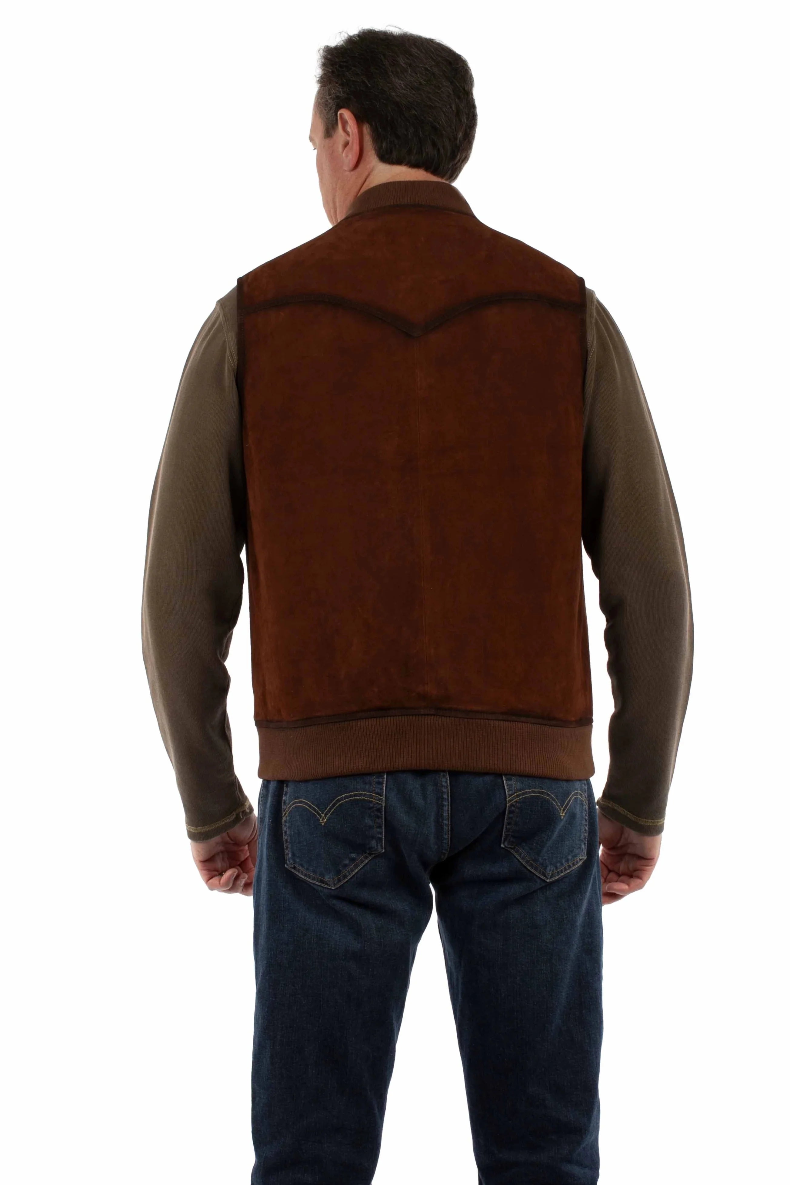 Scully Cheyenne (2117 Suede) – Gilet pour hommes