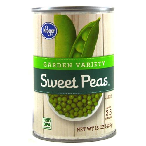 Petits pois doux en conserve Kroger Garden Variety 15 oz