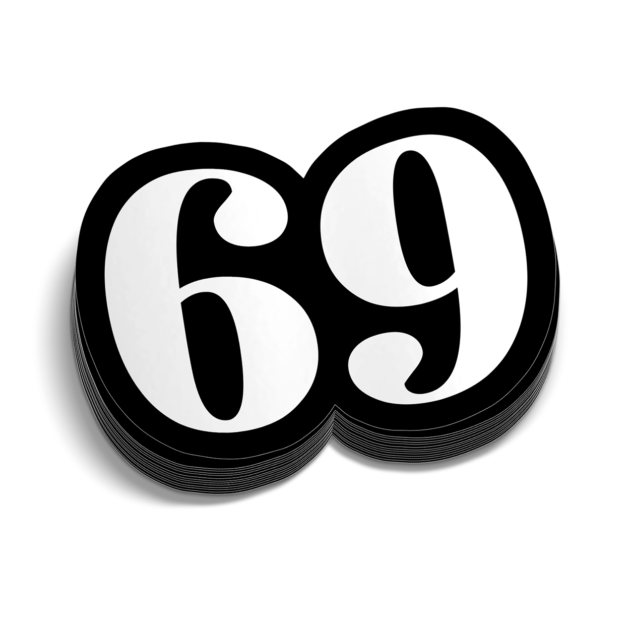 69 Autocollant de casque de chantier