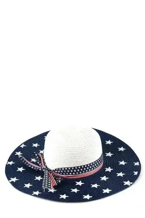 Chapeau souple drapeau américain – Chapeau de soleil patriotique à large bord pour l'été