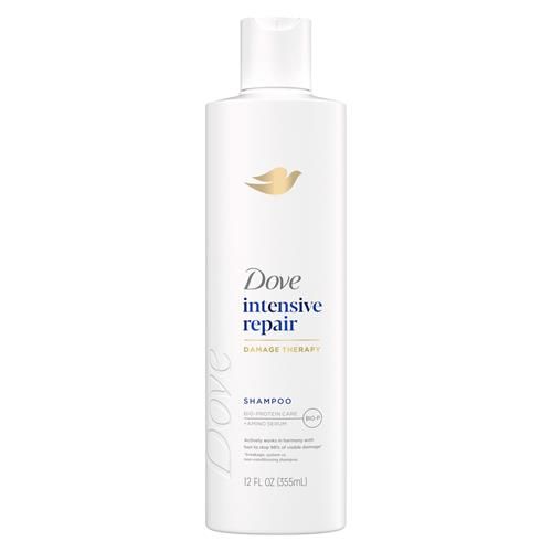 Dove Shampoo Réparation Intensive Pour Cheveux Abîmés Avec Technologie Bio-Protein Care Et Sérum Amino 12 Fl Oz