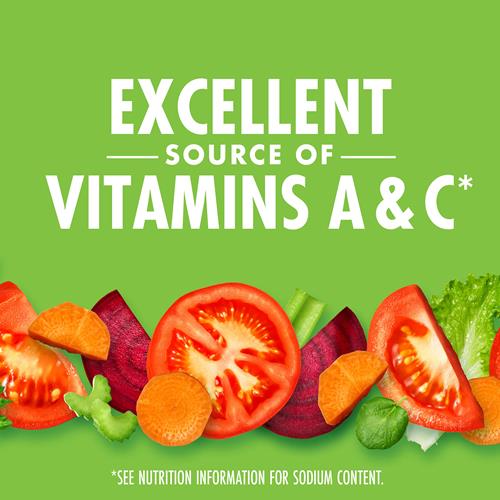 Jus de légumes V8 faible en sodium, piquant, 100 % végétal, bouteille de 1,36 L
