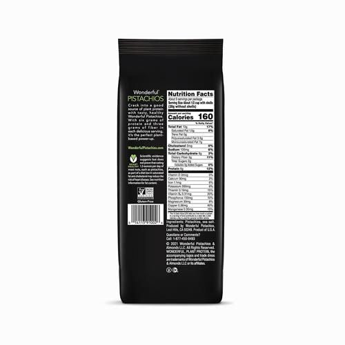 Pistaches merveilleuses en coquille, noix grillées et salées, sac de 453 g, collations protéinées, sans gluten, collations saines pour le déjeuner, produits de base pour le garde-manger