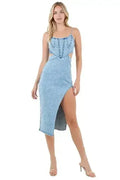 ROBE LONGUE EN JEAN POUR FEMME