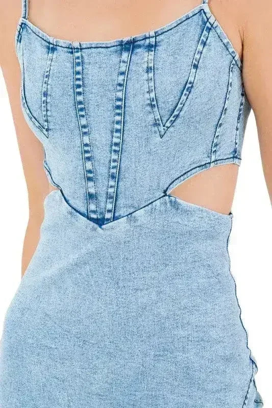 ROBE LONGUE EN JEAN POUR FEMME