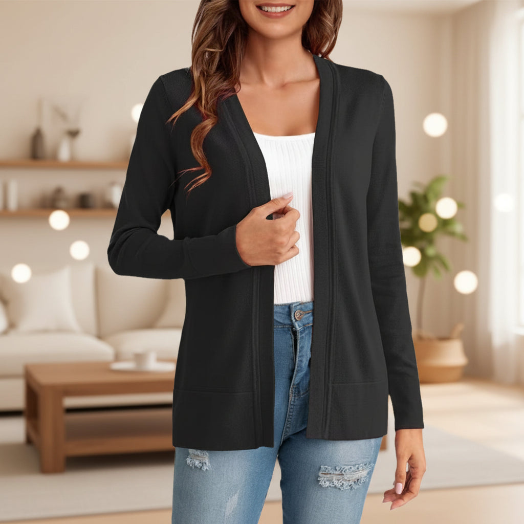 Cardigan en maille ample pour femme – 4 couleurs S–XXL