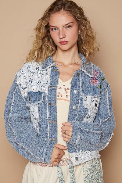 Veste Boutonnée Élégante et Délicate en Crochet Brodé, Style Bohème, Charmante et Classique