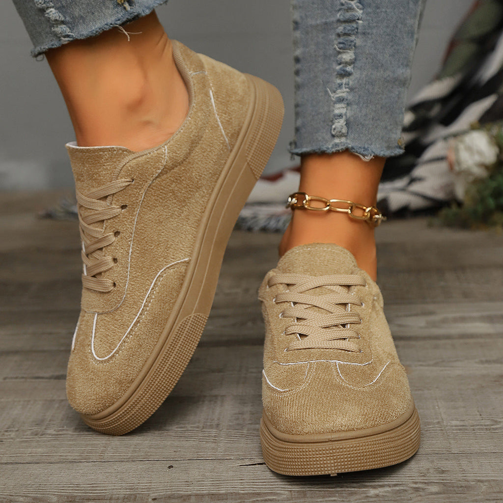 Chaussures Richelieu élégantes et décontractées à lacets pour étudiantes