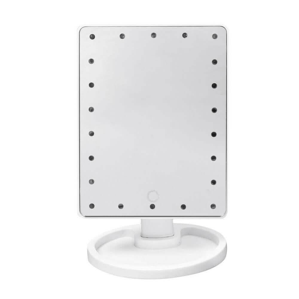 Miroir de bureau sur pied à écran tactile 22 LED