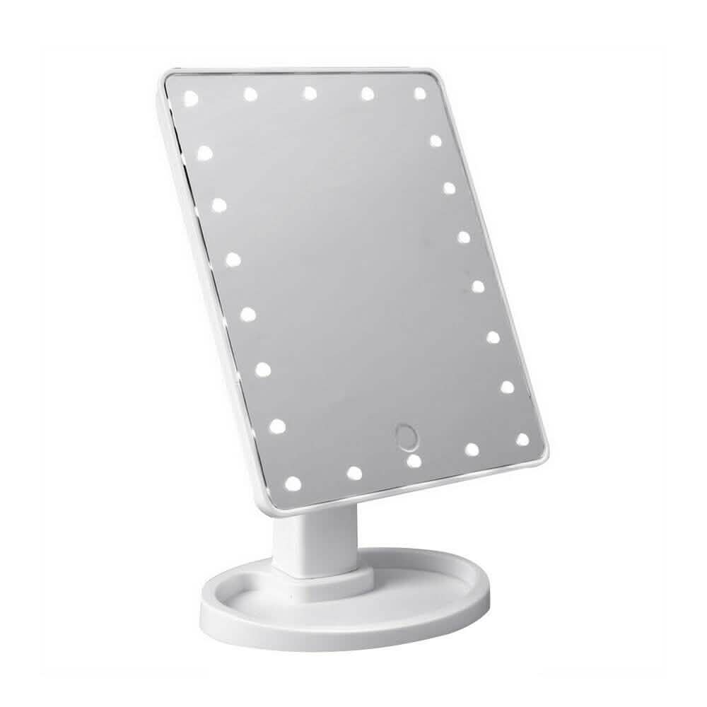Miroir de bureau sur pied à écran tactile 22 LED