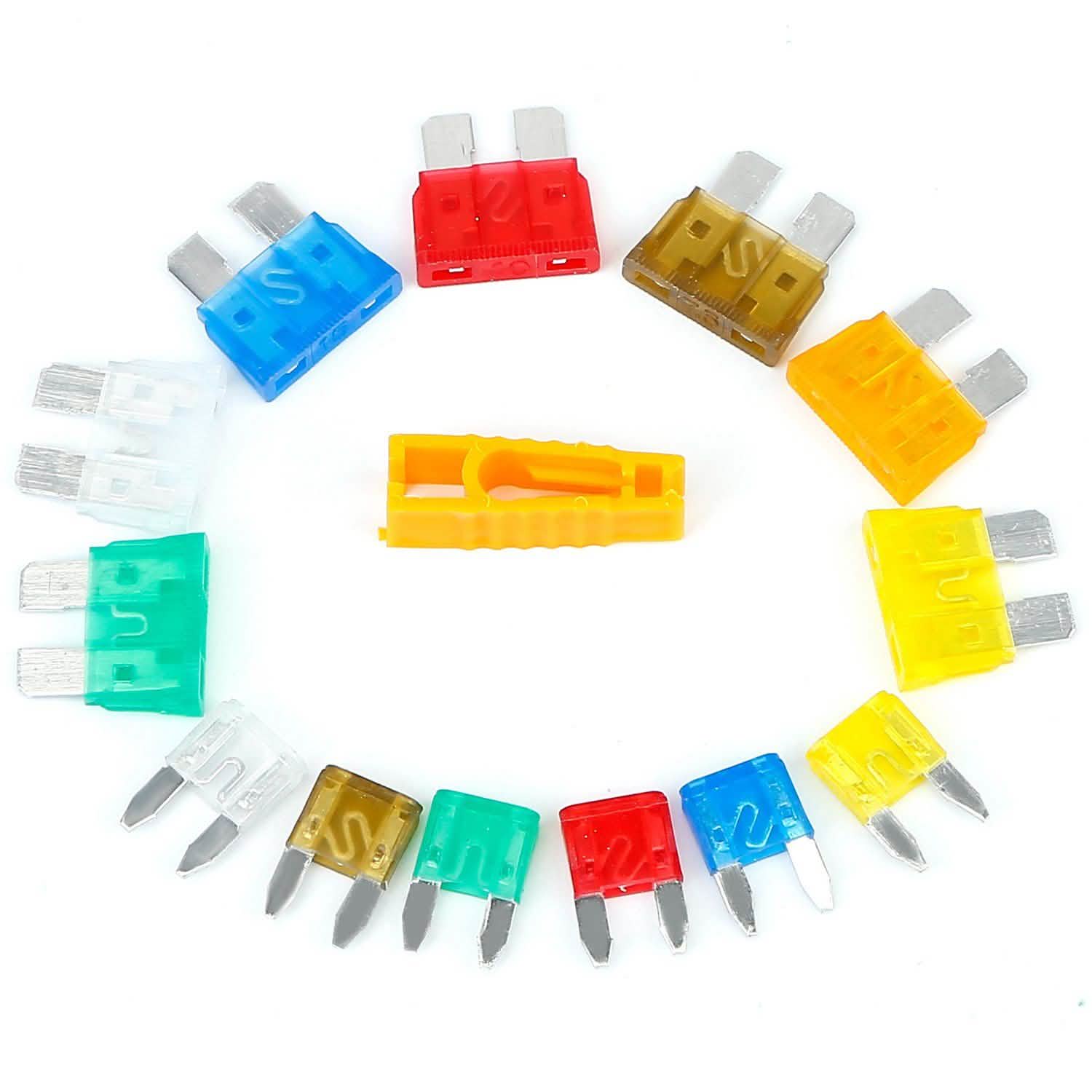 Assortiment de 220 fusibles à lames pour voiture