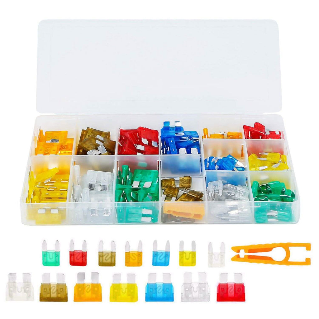 Assortiment de 220 fusibles à lames pour voiture