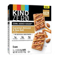 Kind Zero Sucre Ajouté Barres, Caramel Amande & Sel Marin, Collation Keto, Sans Gluten, 5G Protéines, 5 Unités