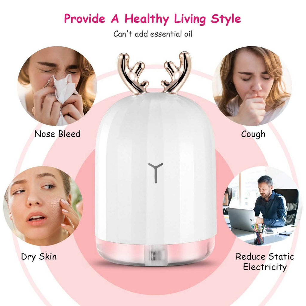 Diffuseur d'air ultrasonique à brume fraîche de 220 ml avec 7 couleurs