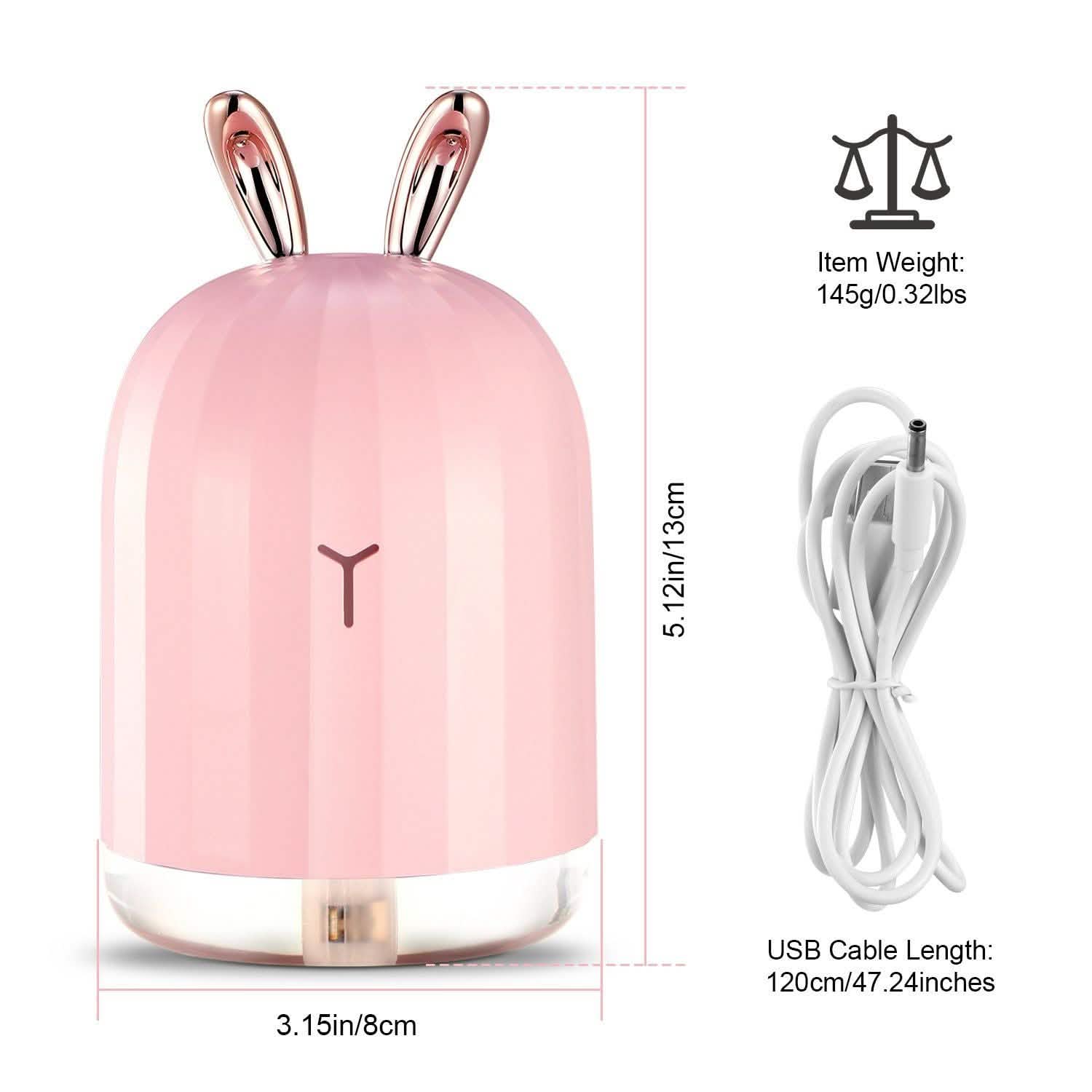 Diffuseur d'air ultrasonique à brume fraîche de 220 ml avec 7 couleurs