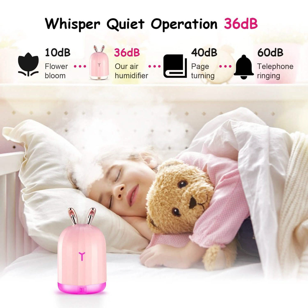 Diffuseur d'air ultrasonique à brume fraîche de 220 ml avec 7 couleurs